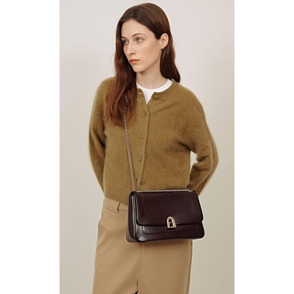 5508 LA FESTIN Leather Crossbody Bag Designer Shoulder Handbags Brown Purse main image 4